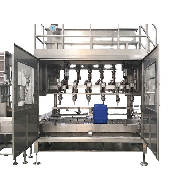 5-40L PLC Controlled Plastic Barrel Jerrycan Small Hole Automatic Liquid Machine Chemical Cleaning Honey Oil Gear Motor Bottle